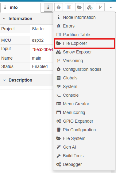 file explorer sidebar