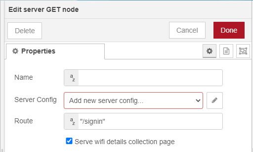 node example