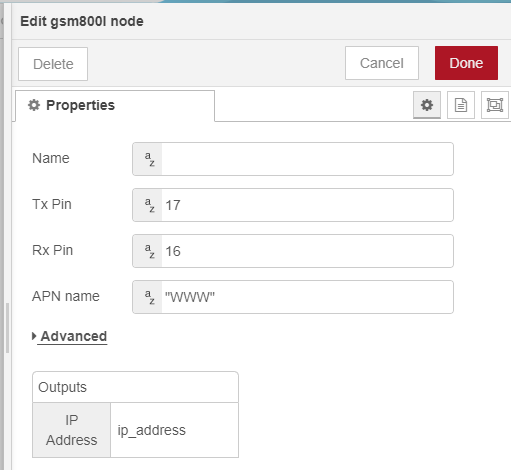 node example