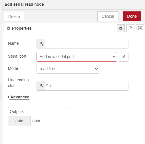 node example