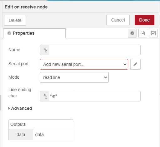 node example
