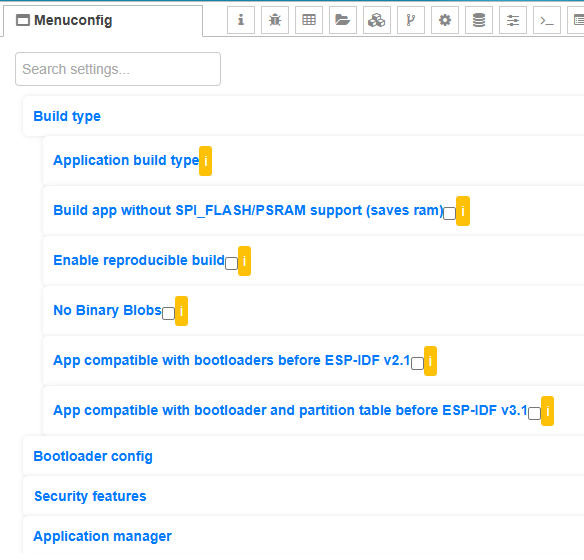 menuconfig editor