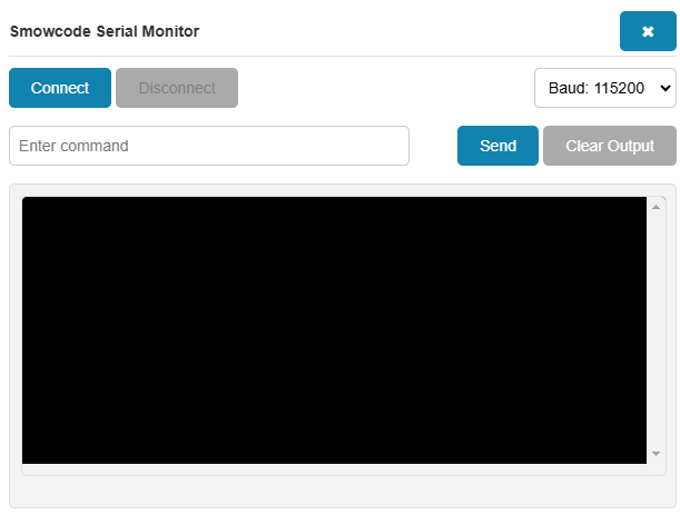 serial monitor window